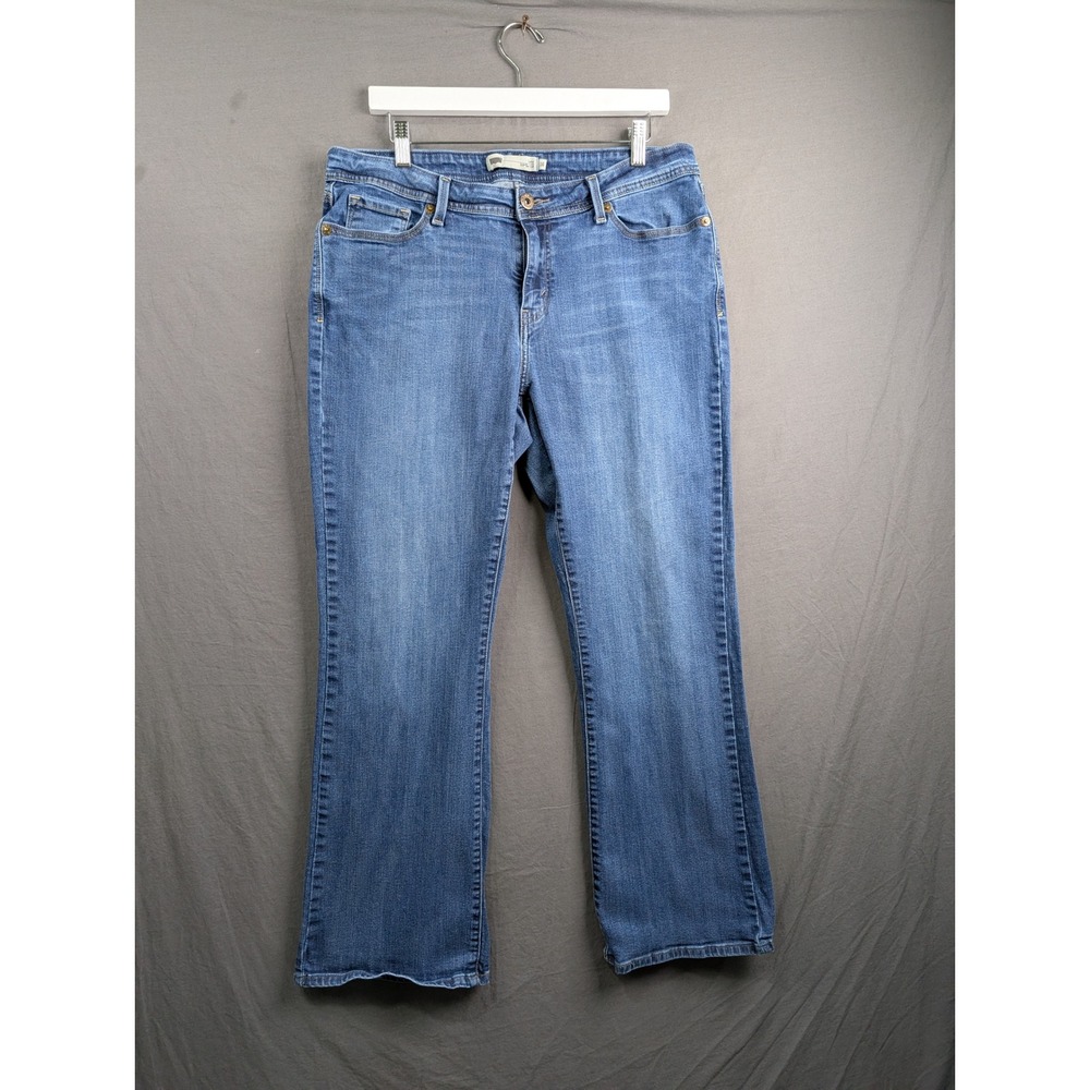 Levis 529 Curvy Bootcut Jeans Womens 16M Blue Denim Medium Wash Stretch